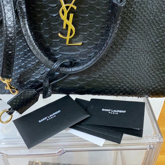 Saint Laurent Python Small Cabas - Picture 6 of 14